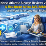 Norse Atlantic Airways review 2026 showing passengers in economy cabin evaluating safety reliability and value for long haul budget airline flights